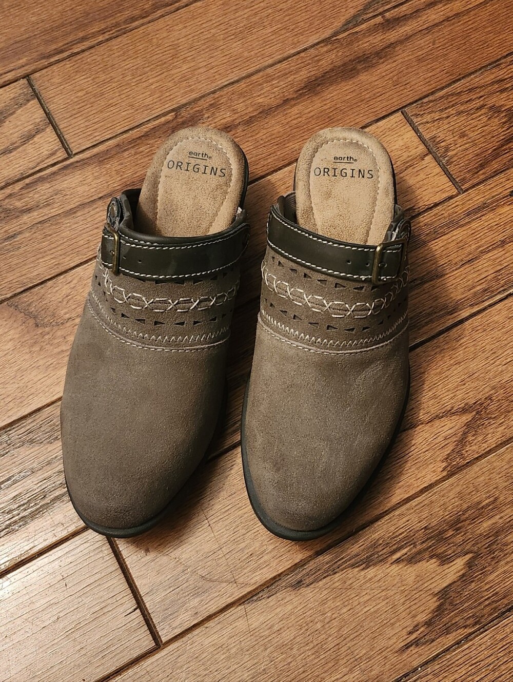 Earth Origins Women's Clog Suede Leather Comfort Mules Size 7 - Picture 5 of 8